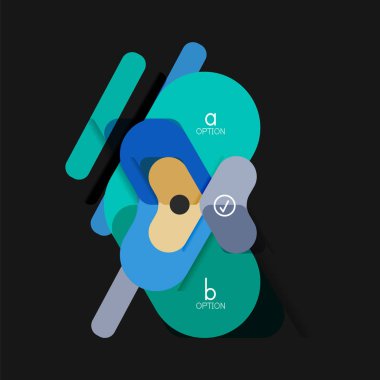 Düz tasarım geometrik infographics, ok şekli vektör etiket veya etiket, Fiyat etiketleri, promosyon rozet, simgesi tasarım, kağıt tarzı düzeni verileri grafik görselleştirme adım adım süreci için için teklif