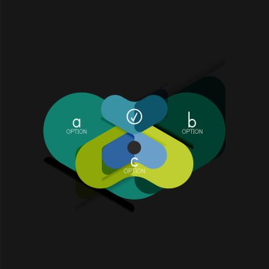 Düz tasarım geometrik infographics, ok şekli vektör etiket veya etiket, Fiyat etiketleri, promosyon rozet, simgesi tasarım, kağıt tarzı düzeni verileri grafik görselleştirme adım adım süreci için için teklif