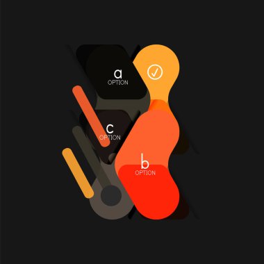 Düz tasarım geometrik infographics, ok şekli vektör etiket veya etiket, Fiyat etiketleri, promosyon rozet, simgesi tasarım, kağıt tarzı düzeni verileri grafik görselleştirme adım adım süreci için için teklif