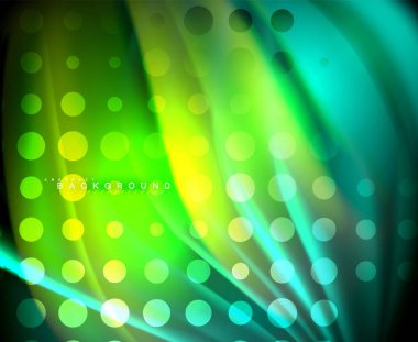 Neon holografik sıvı renkli dalga web, duvar kağıdı, desen, doku ve arka plan için