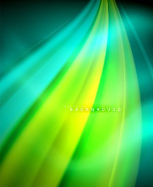 Neon holografik sıvı renkli dalga web, duvar kağıdı, desen, doku ve arka plan için