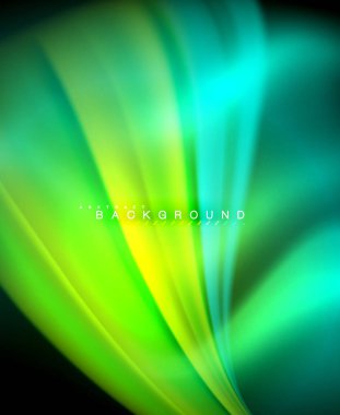 Neon holografik sıvı renkli dalga web, duvar kağıdı, desen, doku ve arka plan için