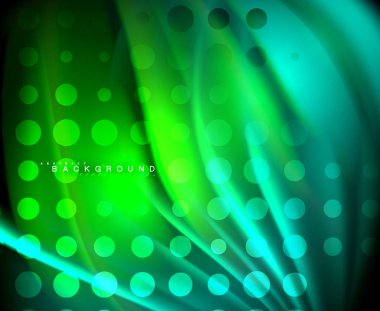 Neon holografik sıvı renkli dalga web, duvar kağıdı, desen, doku ve arka plan için