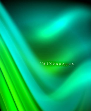 Neon holografik sıvı renkli dalga web, duvar kağıdı, desen, doku ve arka plan için