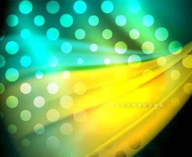 Neon holografik sıvı renkli dalga web, duvar kağıdı, desen, doku ve arka plan için