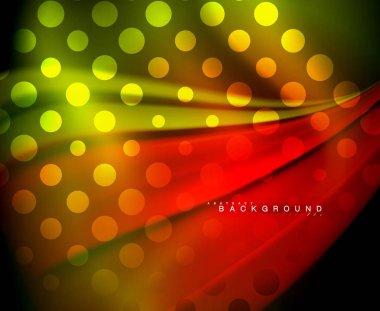 Neon holografik sıvı renkli dalga web, duvar kağıdı, desen, doku ve arka plan için