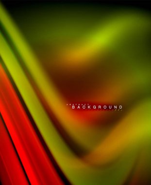 Neon holografik sıvı renkli dalga web, duvar kağıdı, desen, doku ve arka plan için