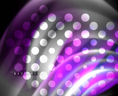 Neon holografik sıvı renkli dalga web, duvar kağıdı, desen, doku ve arka plan için