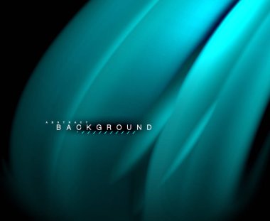 Neon parlayan dalga, sihirli enerji ve ışık arka plan. Vektör duvar kağıdı şablonu