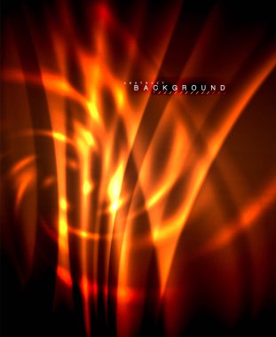 Neon parlayan techno hatları, yüksek teknoloji fütüristik arka plan şablonu kare şekilleri ile