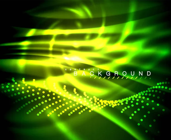 Neon parlayan techno hatları, yüksek teknoloji fütüristik arka plan şablonu kare şekilleri ile