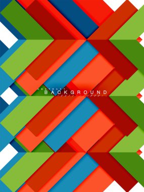 Çok renkli soyut geometrik şekiller, geometri arka plan web afiş için