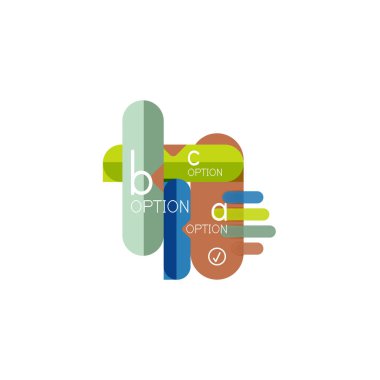 Özet satırları geometrik Infographic layoutabstract satırları geometrik Infographic düzeni, veri görselleştirme tasarım, seçeneği adım adım programı, web kutusu