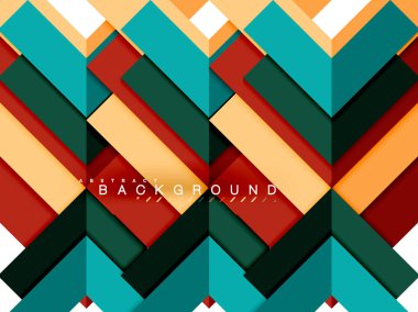 Çok renkli soyut geometrik şekiller, geometri arka plan web afiş için