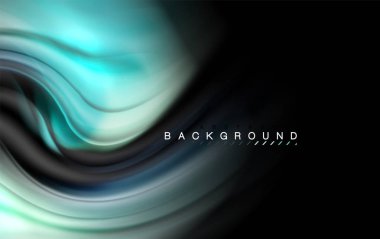 Sıvı sıvı renkler tasarım, renkli mermer veya plastik dalgalı doku arka plan, siyah, iş veya teknoloji sunu veya web broşür için parlak renkli öğeleri kapak tasarımı, duvar kağıdı