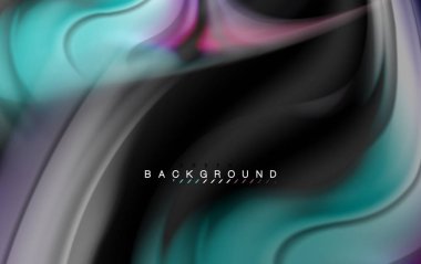 Sıvı sıvı renkler tasarım, renkli mermer veya plastik dalgalı doku arka plan, siyah, iş veya teknoloji sunu veya web broşür için parlak renkli öğeleri kapak tasarımı, duvar kağıdı