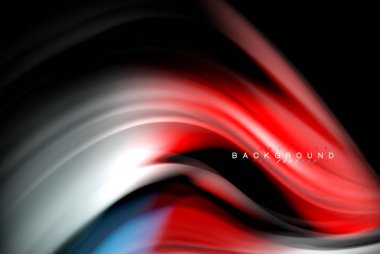 Sıvı sıvı renkler tasarım, renkli mermer veya plastik dalgalı doku arka plan, siyah, iş veya teknoloji sunu veya web broşür için parlak renkli öğeleri kapak tasarımı, duvar kağıdı