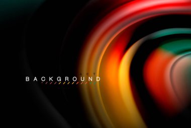 Sıvı sıvı renkler tasarım, renkli mermer veya plastik dalgalı doku arka plan, siyah, iş veya teknoloji sunu veya web broşür için parlak renkli öğeleri kapak tasarımı, duvar kağıdı