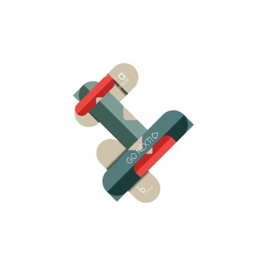 Özet satırları geometrik Infographic layoutabstract satırları geometrik Infographic düzeni, veri görselleştirme tasarım, seçeneği adım adım programı, web kutusu