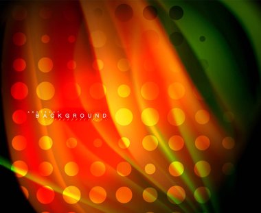 Neon holografik sıvı renkli dalga web, duvar kağıdı, desen, doku ve arka plan için