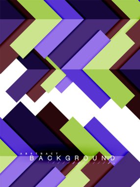 Çok renkli soyut geometrik şekiller, geometri arka plan web afiş için