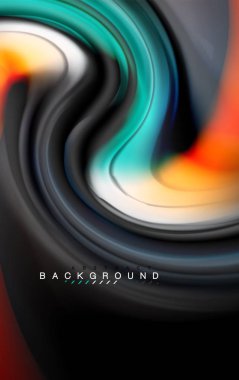 Sıvı sıvı renkler tasarım, renkli mermer veya plastik dalgalı doku arka plan, siyah, iş veya teknoloji sunu veya web broşür için parlak renkli öğeleri kapak tasarımı, duvar kağıdı