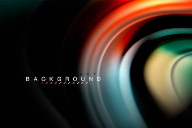 Sıvı sıvı renkler tasarım, renkli mermer veya plastik dalgalı doku arka plan, siyah, iş veya teknoloji sunu veya web broşür için parlak renkli öğeleri kapak tasarımı, duvar kağıdı