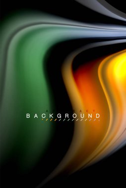 Sıvı sıvı renkler tasarım, renkli mermer veya plastik dalgalı doku arka plan, siyah, iş veya teknoloji sunu veya web broşür için parlak renkli öğeleri kapak tasarımı, duvar kağıdı