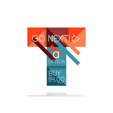 Kare seçeneğinin Infographic afiş. Bilgi ve veri görselleştirme, geometrik tasarım