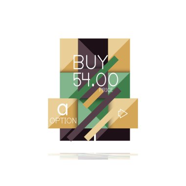 Kare seçeneğinin Infographic afiş. Bilgi ve veri görselleştirme, geometrik tasarım