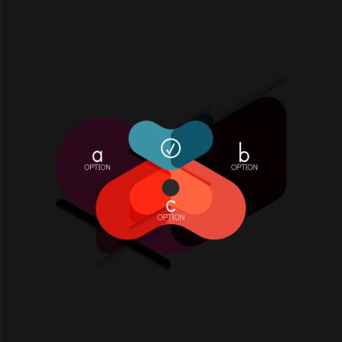 Düz tasarım geometrik infographics, ok şekli vektör etiket veya etiket, Fiyat etiketleri, promosyon rozet, simgesi tasarım, kağıt tarzı düzeni verileri grafik görselleştirme adım adım süreci için için teklif