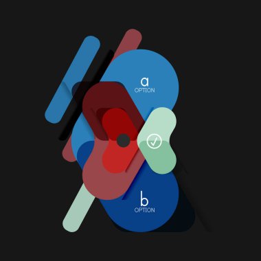 Düz tasarım geometrik infographics, ok şekli vektör etiket veya etiket, Fiyat etiketleri, promosyon rozet, simgesi tasarım, kağıt tarzı düzeni verileri grafik görselleştirme adım adım süreci için için teklif