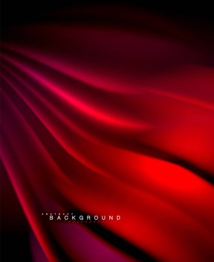 Neon holografik sıvı renkli dalga web, duvar kağıdı, desen, doku ve arka plan için