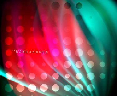 Neon holografik sıvı renkli dalga web, duvar kağıdı, desen, doku ve arka plan için