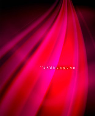 Neon holografik sıvı renkli dalga web, duvar kağıdı, desen, doku ve arka plan için