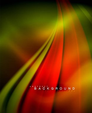 Neon holografik sıvı renkli dalga web, duvar kağıdı, desen, doku ve arka plan için