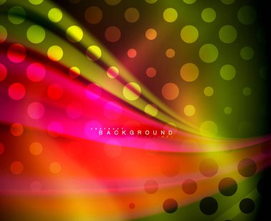 Neon holografik sıvı renkli dalga web, duvar kağıdı, desen, doku ve arka plan için