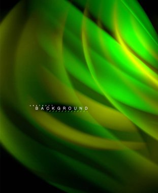 Neon holografik sıvı renkli dalga web, duvar kağıdı, desen, doku ve arka plan için