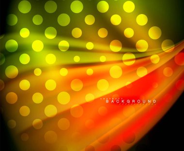 Neon holografik sıvı renkli dalga web, duvar kağıdı, desen, doku ve arka plan için