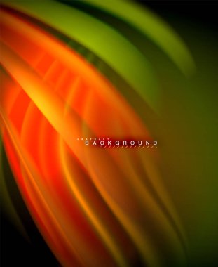 Neon holografik sıvı renkli dalga web, duvar kağıdı, desen, doku ve arka plan için