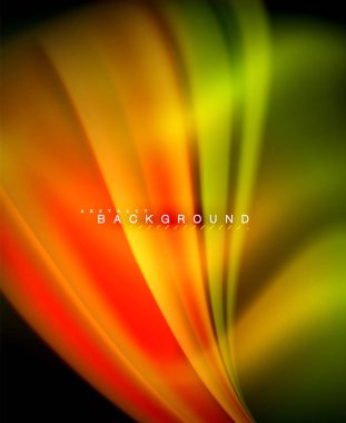 Neon holografik sıvı renkli dalga web, duvar kağıdı, desen, doku ve arka plan için