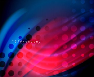 Neon holografik sıvı renkli dalga web, duvar kağıdı, desen, doku ve arka plan için