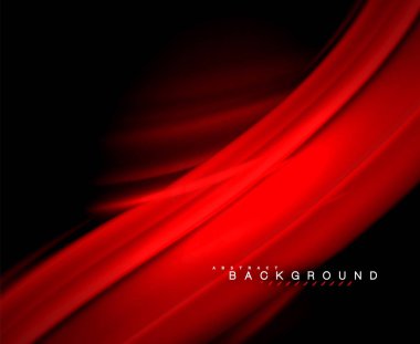 Neon parlayan dalga, sihirli enerji ve ışık arka plan. Vektör duvar kağıdı şablonu