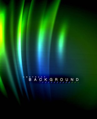 Neon parlayan techno hatları, yüksek teknoloji fütüristik arka plan şablonu kare şekilleri ile