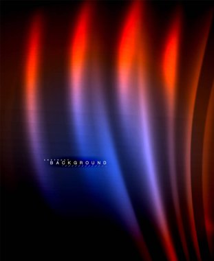 Neon parlayan techno hatları, yüksek teknoloji fütüristik arka plan şablonu kare şekilleri ile