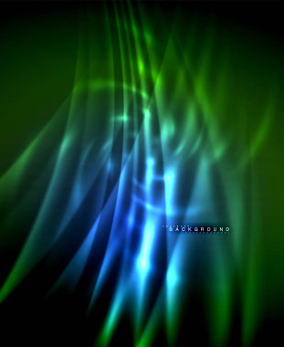 Neon parlayan techno hatları, yüksek teknoloji fütüristik arka plan şablonu kare şekilleri ile