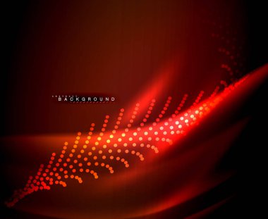 Neon parlayan techno hatları, yüksek teknoloji fütüristik arka plan şablonu kare şekilleri ile