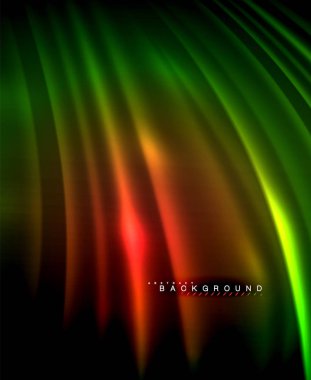 Neon parlayan techno hatları, yüksek teknoloji fütüristik arka plan şablonu kare şekilleri ile