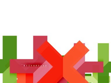 Çok renkli soyut geometrik şekiller, geometri arka plan web afiş için