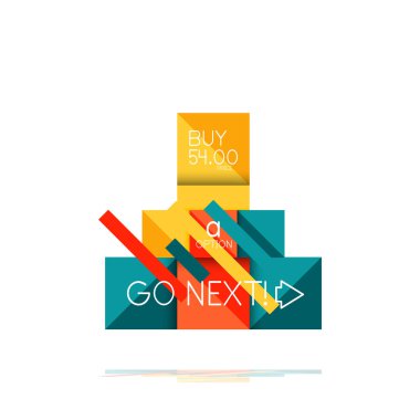 Kare seçeneğinin Infographic afiş. Bilgi ve veri görselleştirme, geometrik tasarım